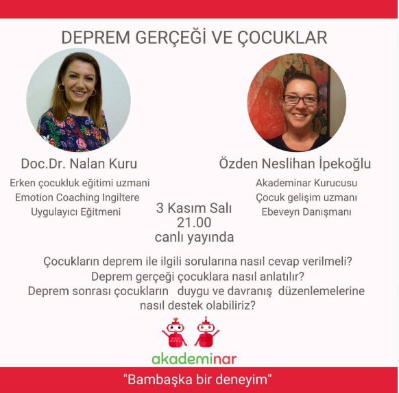 Deprem Gerçeği ve Çocuklar Söyleşisi