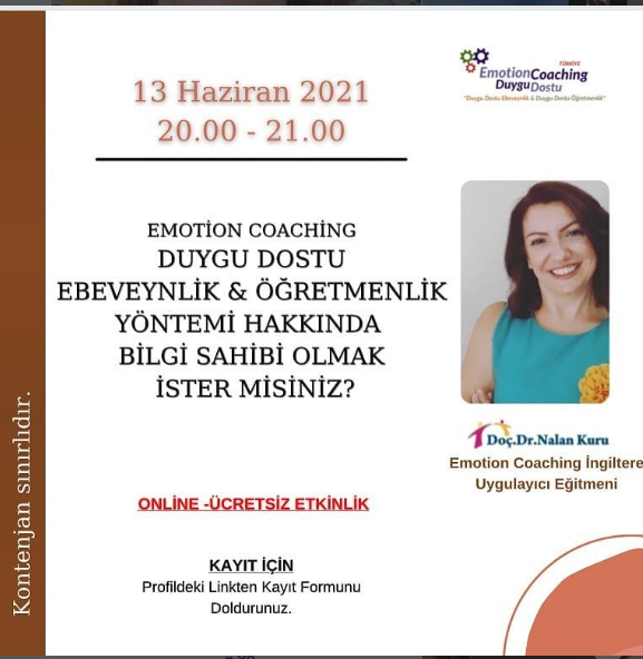 Emotion Coaching Duygu Dostu Öğretmenlik & Ebeveynlik Söyleşisi