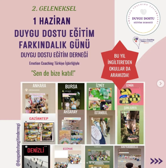 2. Geleneksel 1 Haziran Duygu Dostu Eğitimi Farkındalık Günü