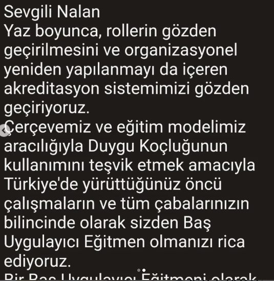 Prof. Dr. Nalan Kuru' nun Emotion Coaching İngiltere Enstitüsü tarafından Lider Uygulayıcı Eğitmeni Olarak Belirlenmesi