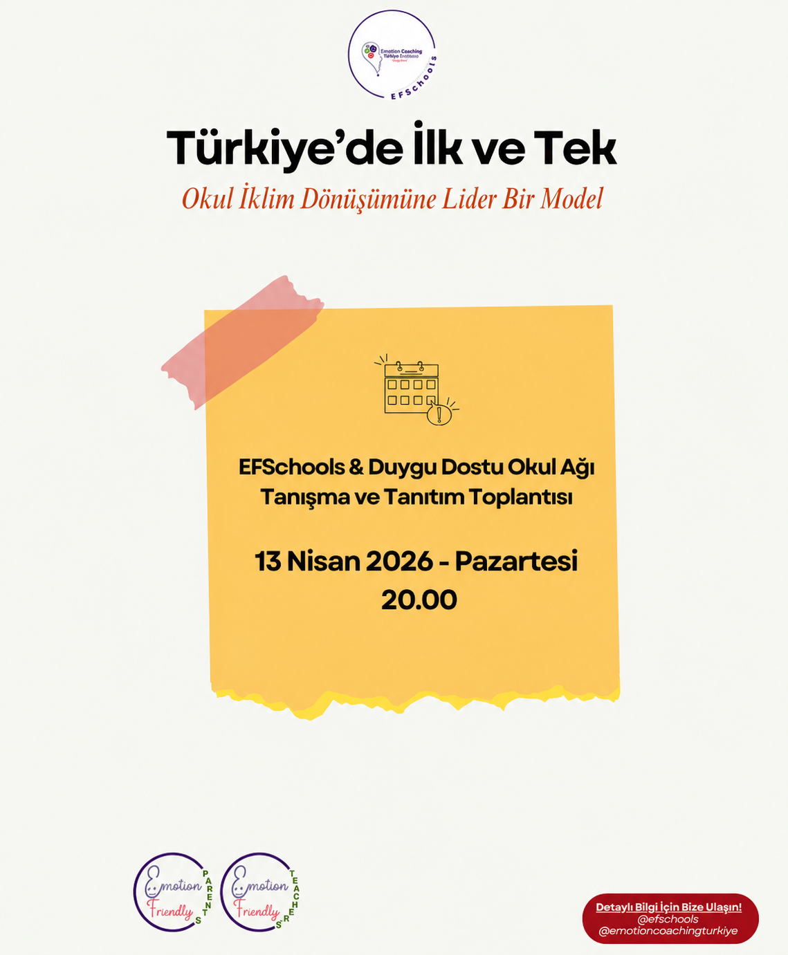 EFSchools & Duygu Dostu Okul Ağı Tanışma ve Tanıtım Toplantısı