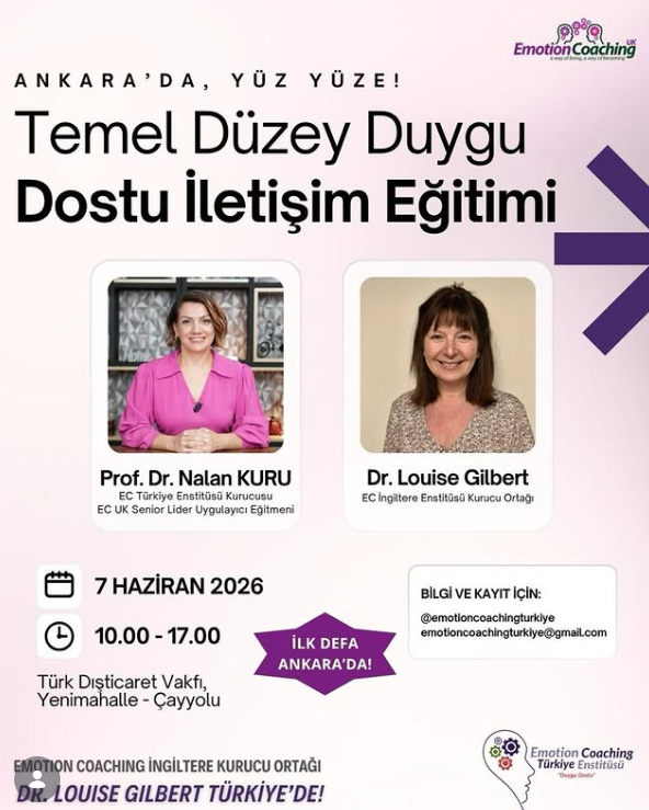 Enstitü Kurucumuz Prof. Dr. Nalan Kuru ve EC UK Kurucu Ortağı Dr. Louise Gilbert’ın Ortak Eğitimi için Kayıtlar Başladı!